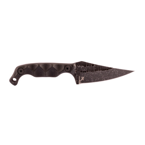Stroup Mini 1 Fixed Blade Knife 3" Acid Etched Black Blade
