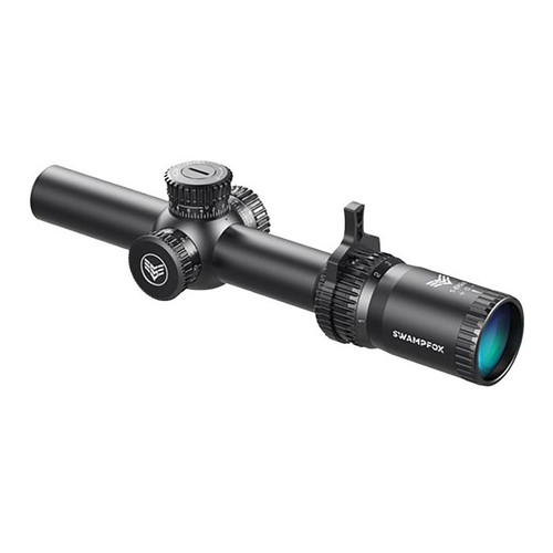Swampfox Optics Tomahawk Rifle Scope 1-4x24mm SFP Illuminated Guerrilla Cross MOA Reticle Black