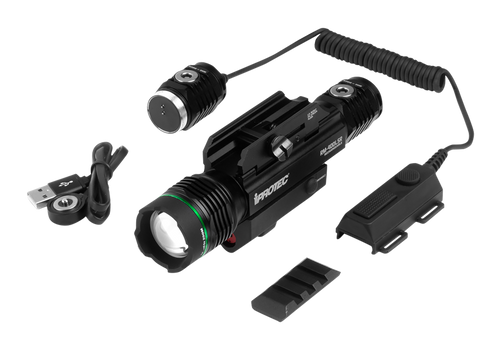 Iprotec RM400LSR Firearm Light and Laser Combo Black 40/400 Lumens Green Light Red Laser