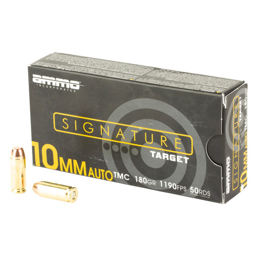 Ammo Inc Signature 10mm Auto Ammo 180 Grain TMC 50/ct