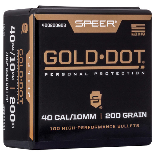 Speer Ammunition Bullets 9mm .355" 147gr Gold Dot HP 100/Box