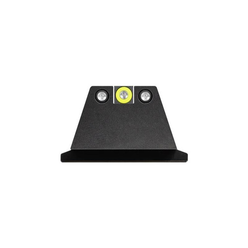Night Fision Supressor Height Night Sight Set S&W M&P, M&P 2.0, SD9 VE Tritium Yellow Ring Front, Square Notch Black Ring Rear Steel Nitride