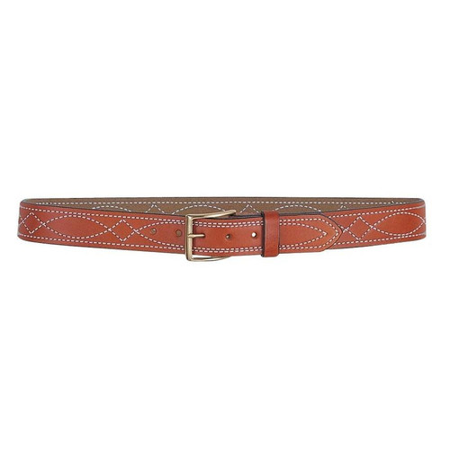 DeSantis Fancy Stitch Lined Belt 1.5" Tan 36"