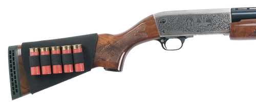 Uncle Mike's 88493 Buttstock Shell Holder Black Neoprene 5-Round Shotgun