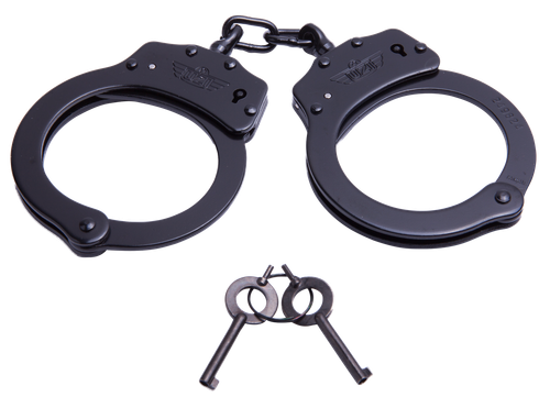 Uzi Accessories UZIHCCB Handcuffs Black Stainless Steel