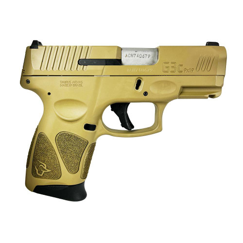 Taurus G3C 9mm Luger Pistol 3.2" Barrel 12+1 Round FDE Slide FDE Grip