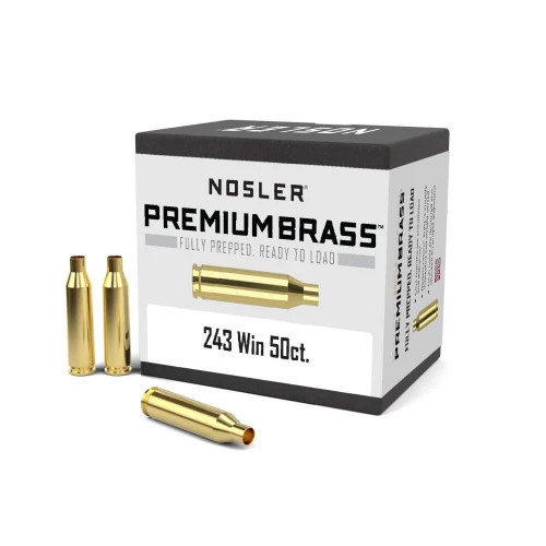 Nosler Custom 243 Winchester Brass Box of 50