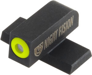 Night Fision Tritium Rear Sight Set Sig Sauer #8F/#8R Yellow Dot