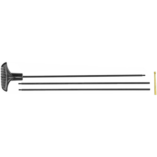Hoppe's 3-Piece Rifle Cleaning Rod 17 Caliber 33" Steel 5 x 44 Male Thread