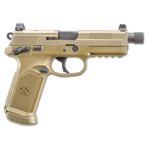 FN America FNX-45 Tactical 45 ACP Pistol 5.3" Threaded Barrel 15+1 Rounds Flat Dark Earth