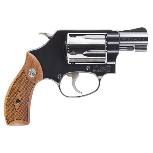 Smith & Wesson Model 36 Classic 38 Special +P Revolver 1.875" Blued Barrel 5 Round Wood Grip Smith & Wesson Model 36 Classic 38 Special +P Revolver 1.875" Blued Barrel 5 Round Wood Grip