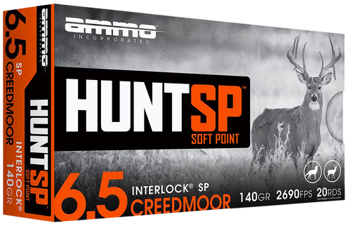 Ammo Inc 6.5 Creedmoor Ammo 140 Grain Soft Point Box of 20 Ammo Inc 6.5 Creedmoor Ammo 140 Grain Soft Point Box of 20