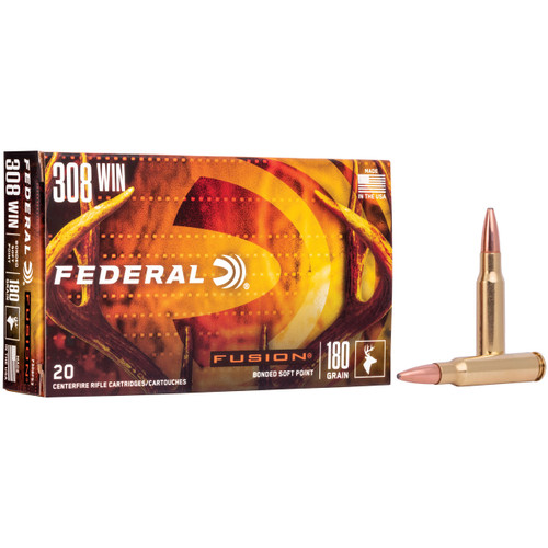 Federal Fusion .308 Winchester Ammo 180 Grain BTSP Box of 20