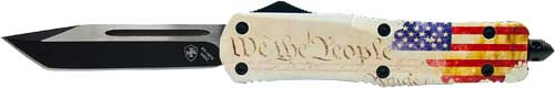 PEOPLE 3.5" BLACK TANTOTEMPLAR KNIFE LARGE OTF WE THE