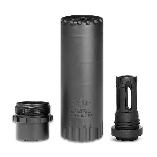 Yankee Hill Machine Turbo T3 5.56 Suppressor with QD Flash Hider Black - Image 1