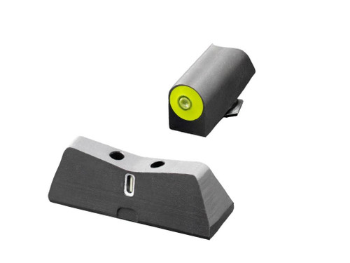 XS DXT2 Night Sight Set Sig SP2022 Big Dot Tritium Front, Tritium Stripe Rear Yellow