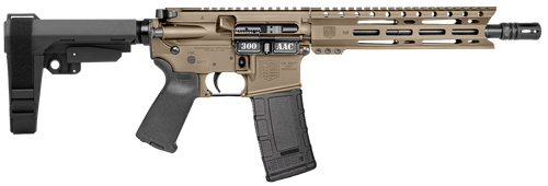 Diamondback DB1916B061 Bolt Action Rifle 300 AAC Blackout 10" Barrel Flat Dark Earth Cerakote