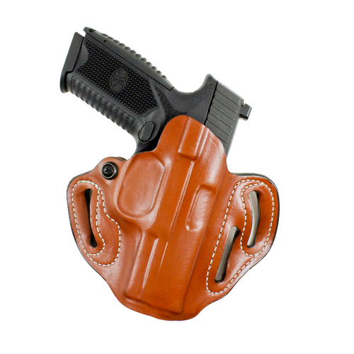 DeSantis Gunhide Speed Scabbard OWB Holster Tan Leather Right Hand Springfield Prodigy 4.25" Barrel