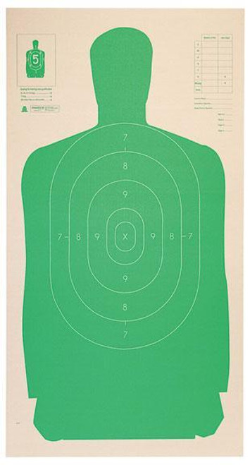 Champion LE B27 Targets Cardboard Silhouette 24" x 45" Green 25-Pack