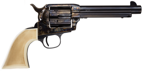 Taylor's & Company Marshal 45 Colt Revolver 5.5" Blued Barrel 6 Round White Grip