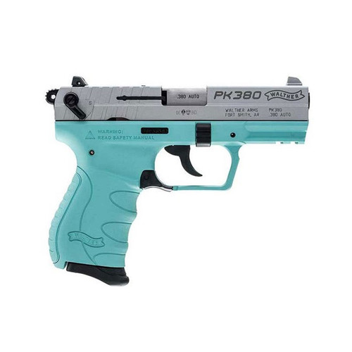 Walther PK380 380 Auto Pistol 3.6" Barrel 8+1 Round Angel Blue