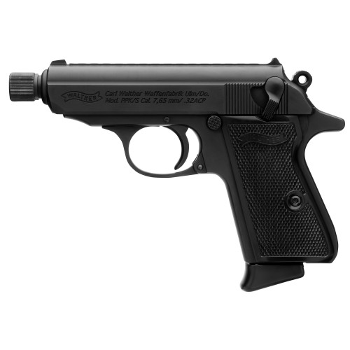 Walther PPK SD .32 ACP Pistol 3.3" Barrel 7+1 Round Black Threaded Barrel - Image 1