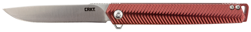 CRKT Stylus Assisted Opening Pocket Knife 3.18" Drop Point 12C27 Sandvik Satin Blade Aluminum Handle Maroon
