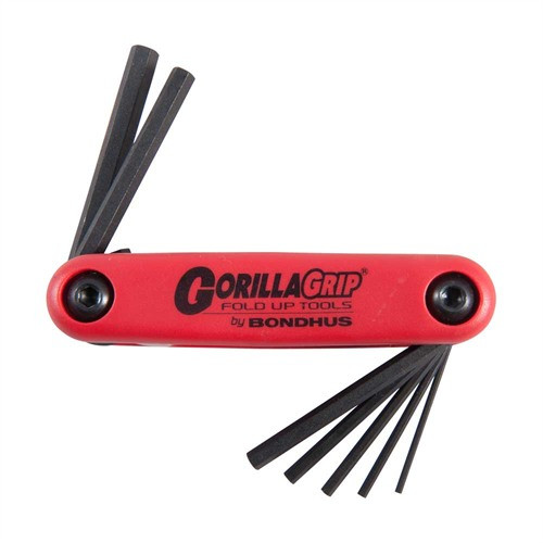 Bondhus Fold-Up Hex Key Wrench Set 1.5mm to 6mm Bondhus Fold-Up Hex Key Wrench Set 1.5mm to 6mm