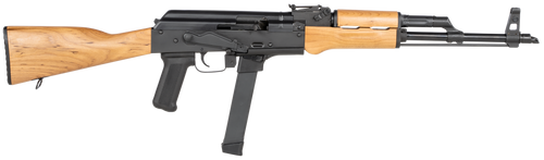 Century Arms WASR-M Bolt Action Rifle 9mm Luger 16.25" Black Receiver Hardwood Stock
