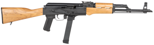 Century Arms WASR-M Bolt Action Rifle 9mm Luger 16.25" Black Receiver Hardwood Stock