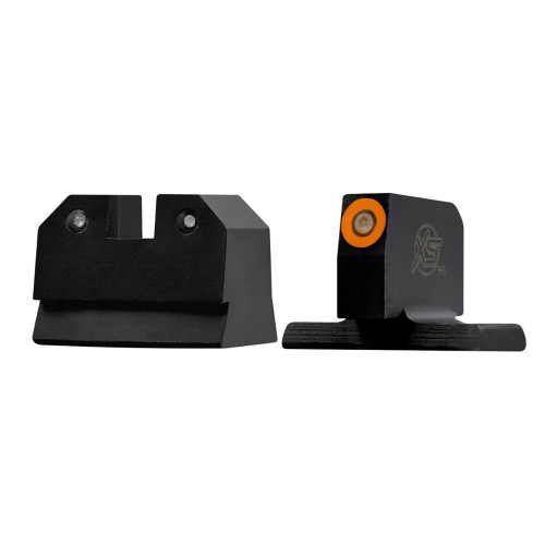 XS R3D Night Sight Set HK VP9 Optics Ready Suppressor Height 3-Dot Tritium Ember Glow Front Dot with Orange Outline - Image 1