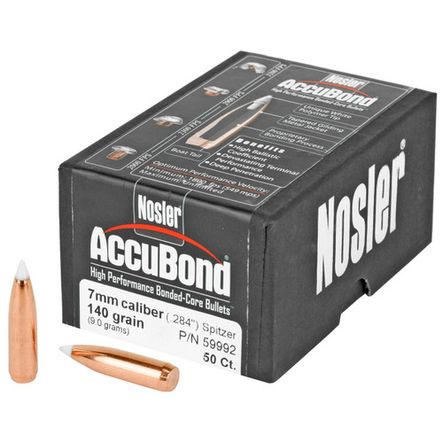 Nosler 7mm .284" 140gr AccuBond 50/Box