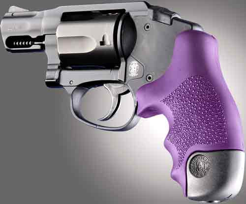 Hogue Grip for Smith & Wesson J Frame Round Butt, Centennial and Polymer Bodyguard Purple Hogue Grip for Smith & Wesson J Frame Round Butt, Centennial and Polymer Bodyguard Purple