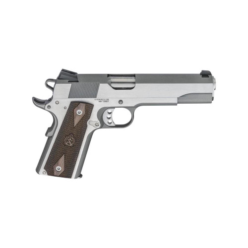 Springfield Armory SK Guns Da Vinci 1911 45 ACP Pistol 45 5" Barrel 7+1-Round Stainless Slide Wood Grip Stainless Frame