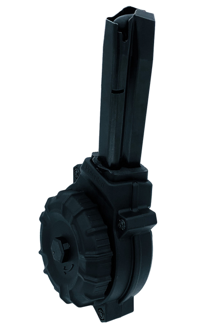 ProMag Magazine CZ-75, Baby Eagle 9mm Luger 50-Round Drum Polymer Black