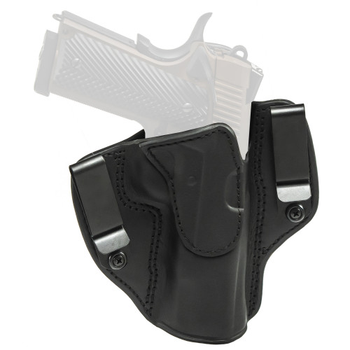 Tagua Sidecar IWB/OWB Holster Right Hand Glock 17, 22, 31, 47 Leather Black - Image 1