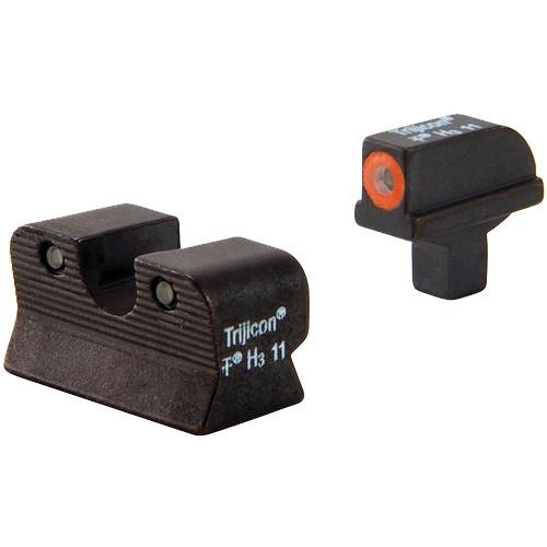 Trijicon 1911 Colt Cut HD Night Sight Set Orange Front Outline