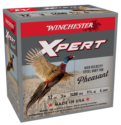 Winchester Xpert 12 Gauge Ammo 3" 1-1/4 oz #4 Steel Shot Box of 25