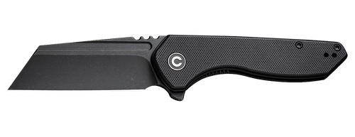 CIVIVI C23036-1 ExOne Pocket Knife 2.94" Reverse Tanto Plain Black Stonewashed Nitro-V Steel Blade Black G10 Handle CIVIVI C23036-1 ExOne Pocket Knife 2.94" Reverse Tanto Plain Black Stonewashed Nitro-V Steel Blade Black G10 Handle