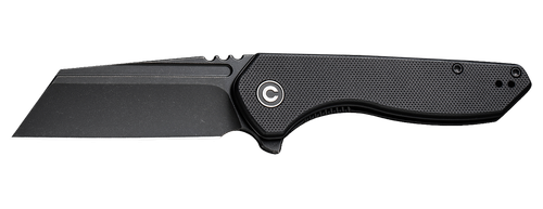 CIVIVI C23036-1 ExOne Pocket Knife 2.94" Reverse Tanto Plain Black Stonewashed Nitro-V Steel Blade Black G10 Handle