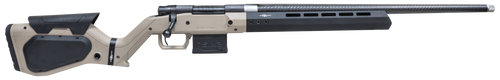 Howa 1500 Hera H7 Chassis Bolt Action Rifle 6.5 Creedmoor 22" Threaded Barrel Black Receiver Tan and Black Stock