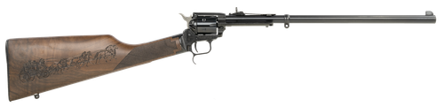 Heritage Manufacturing Rough Rider Rancher Bolt Action Rifle 22 LR 6rd 16" Barrel Black Metal Walnut Stagecoach Engraved Stock