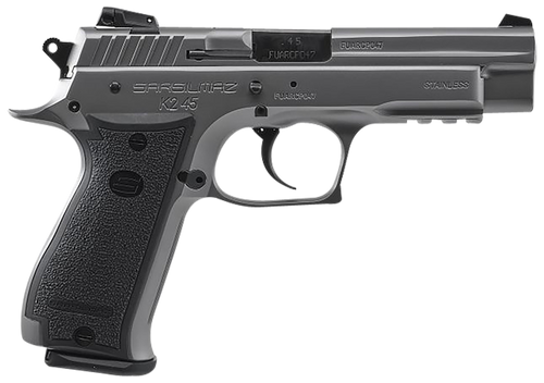 Sar Usa K2 45 ACP Pistol 4.70" Barrel 10+1 Round Stainless Steel Black Polymer Grip