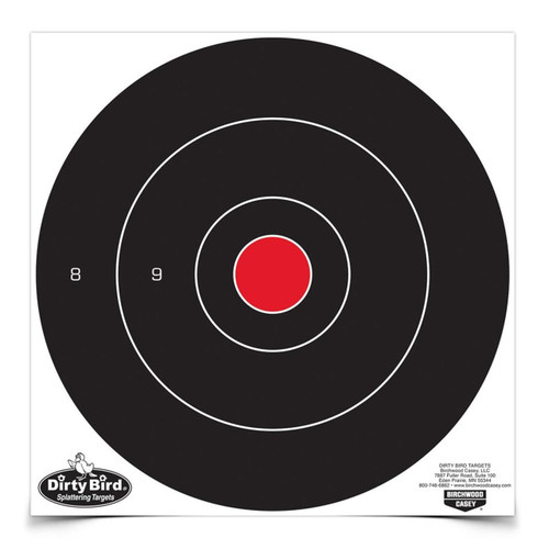 Birchwood Casey Dirty Bird 12" Bullseye Target 100 Pack