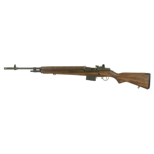 Springfield Armory M1A Loaded California Compliant Semi Automatic Rifle 308 Winchester 22" Carbon Steel Threaded Barrel Black Frame Walnut Fixed Stock - Image 1