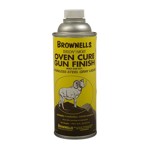 Brownells 16 oz Stainless Steel Gray Liquid Gun Finish