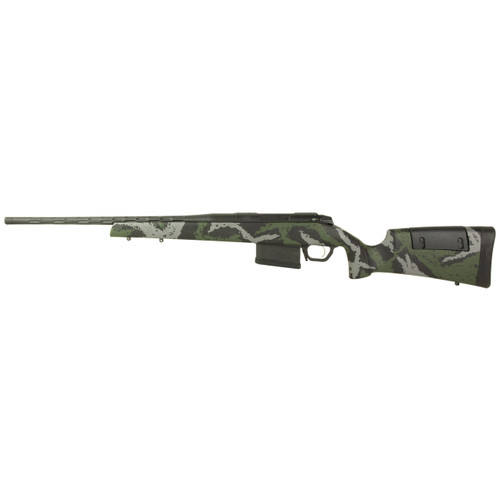 Weatherby 307 Range XP 2.0 Bolt Action Rifle 7mm Backcountry 20" Fluted Graphite Black Threaded Barrel Graphite Black Frame Green/Gray Adjustable Comb Stock