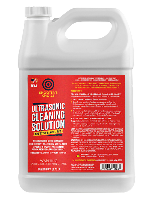 Shooters Choice Ultrasonic Cleaning Solution 1 Gallon Shooters Choice Ultrasonic Cleaning Solution 1 Gallon