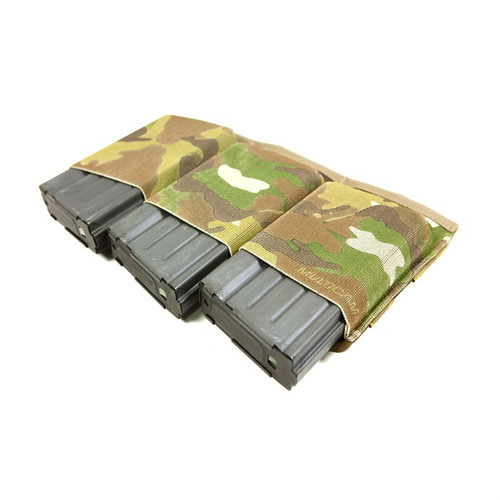 TRIPLE 308 MAGAZINE POUCH MOLLE MOUNT MULTICAM (Fits 3 SR25 Magazines)
