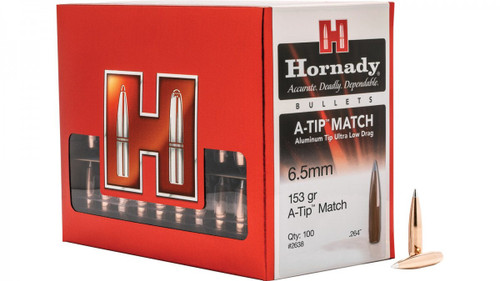 HORNADY A-TIP MATCH 6.5MM .264 153gr 100ct Box